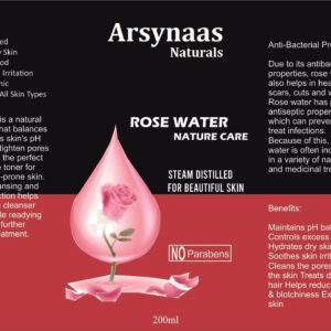 Rose water for skin